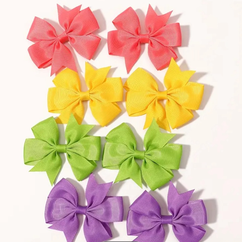 New 30pcs Random Color Bow Hair Clip Simple Holiday Small. - Picture 2 of 5